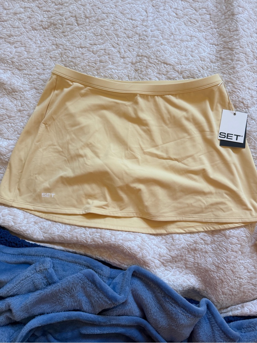 SET Active Pale Yellow Tank Top and Skort Set - Picture 2 of 5